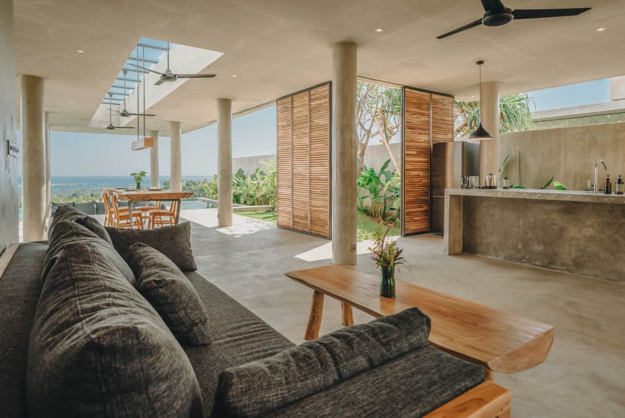 Villa Yolanda kitchen/lounge area