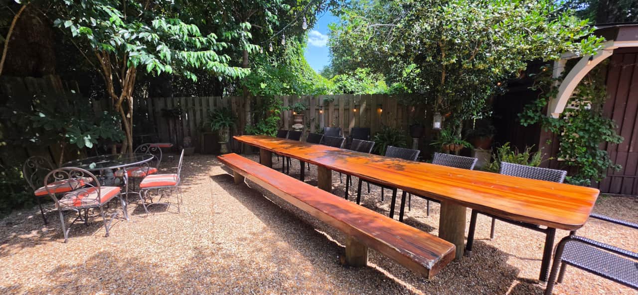 The Garden 18ft live edge table