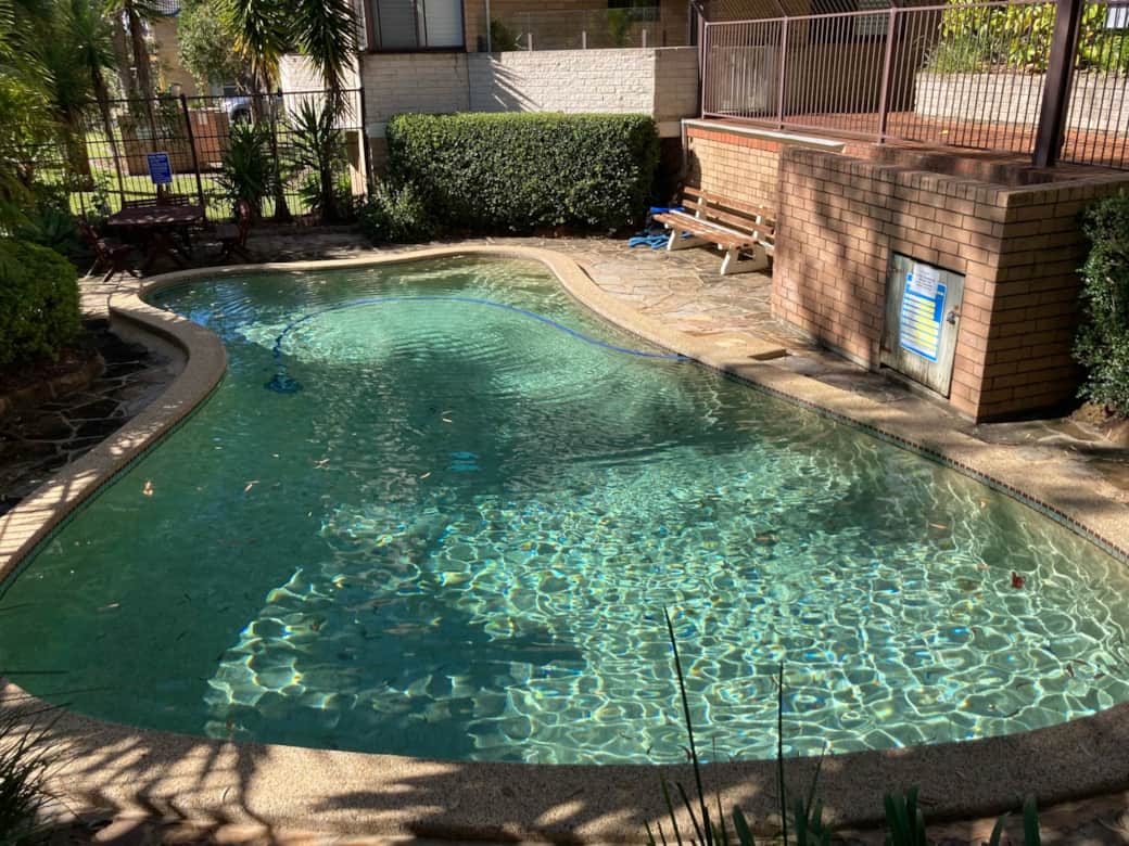 Pristine outside pool