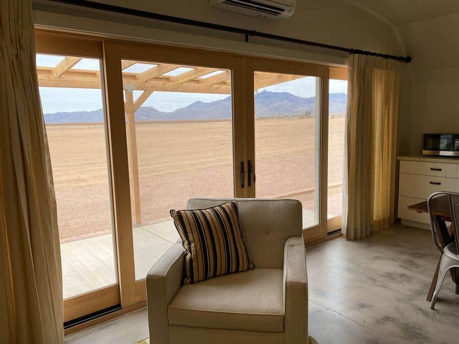 Mountain views to the north