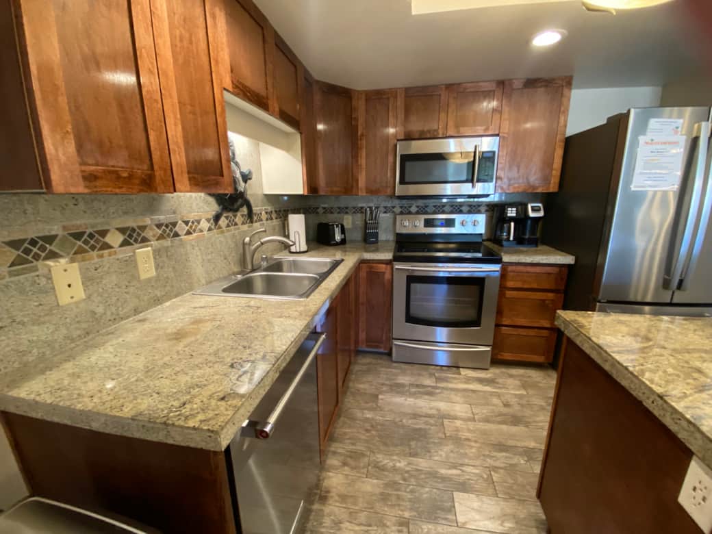 Fully stocked kitchen