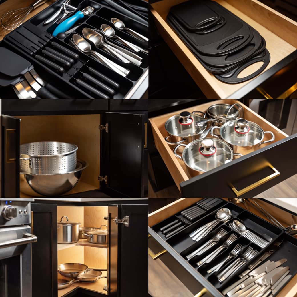 "Fully equipped kitchen with top-of-the-line stainless steel pots, pans, and cookware!" "Fully equipped kitchen with top-of-the-line stainless steel pots, pans, and cookware!"
