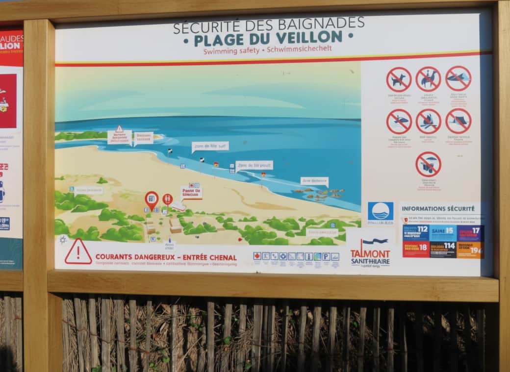 Plan plage du Veillon
