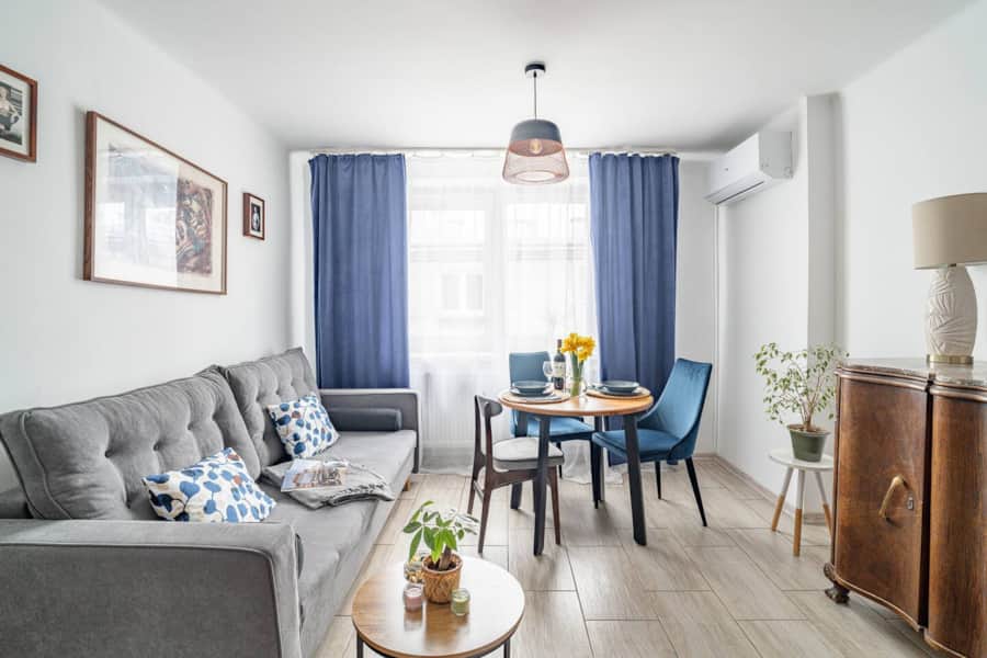 Stylish Top Floor Apartment with Balcony in Kraków — wnętrze apartamentu