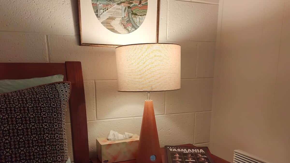 A comfortable bed and calm atmosphere for a good night's rest.