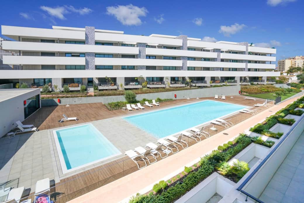 Pool view from balcony