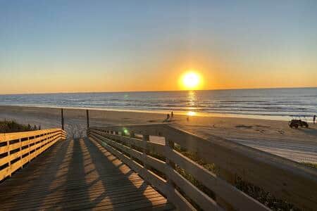 The boardwalk is golf cart accessible.  