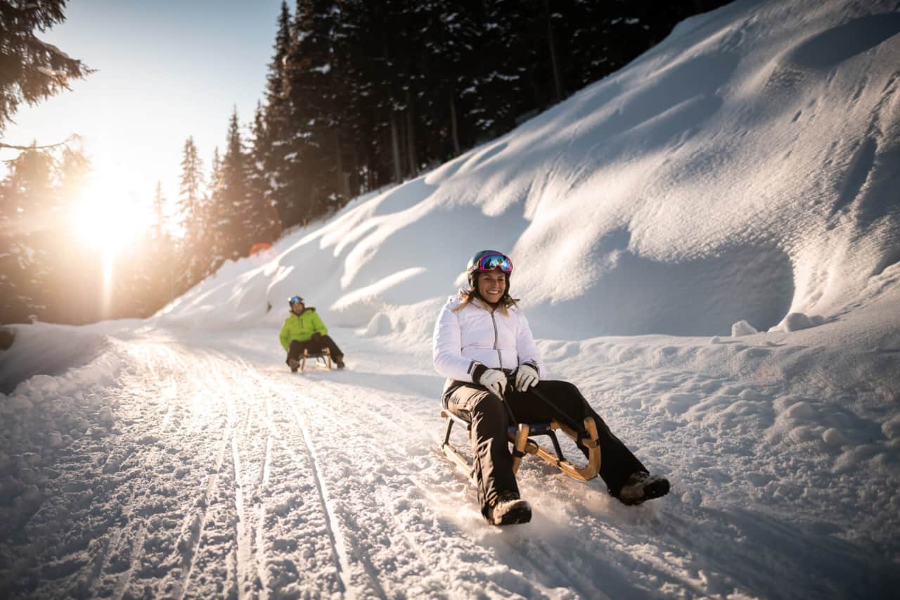 Pure sledding fun – the Rosskopf toboggan run brings speed, snow, and smiles for all ages!