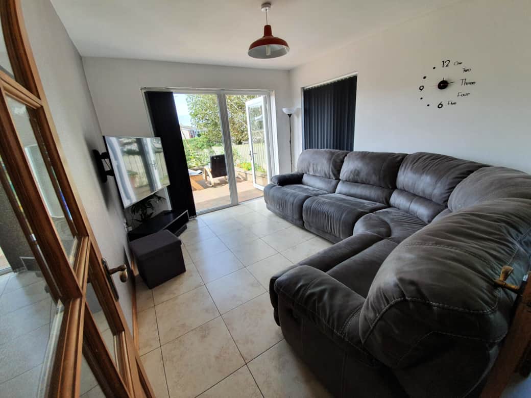 Garden view living room