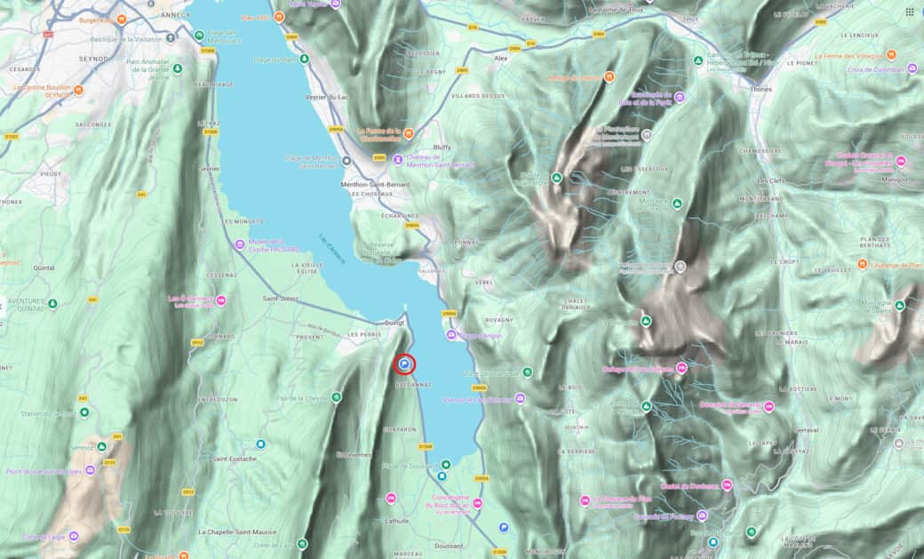 Carte de l'emplacement de l'hébergement