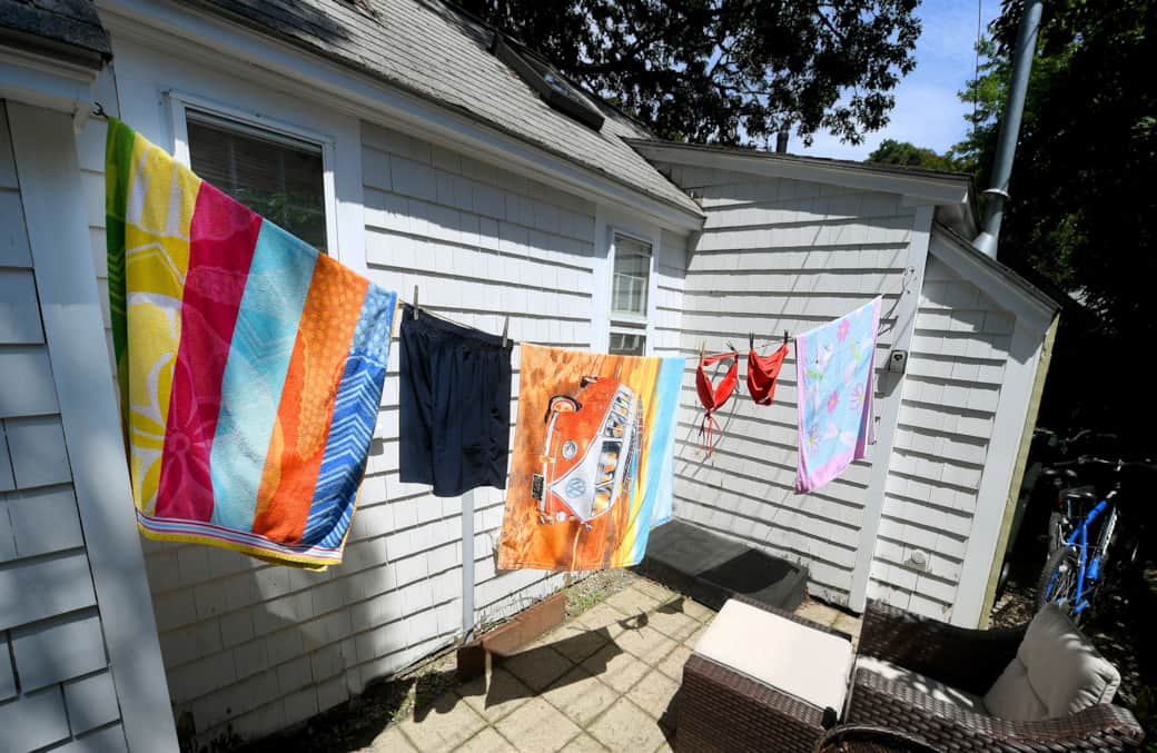 The quintessential Cape lifestyle—dry your beach towels in the salt air