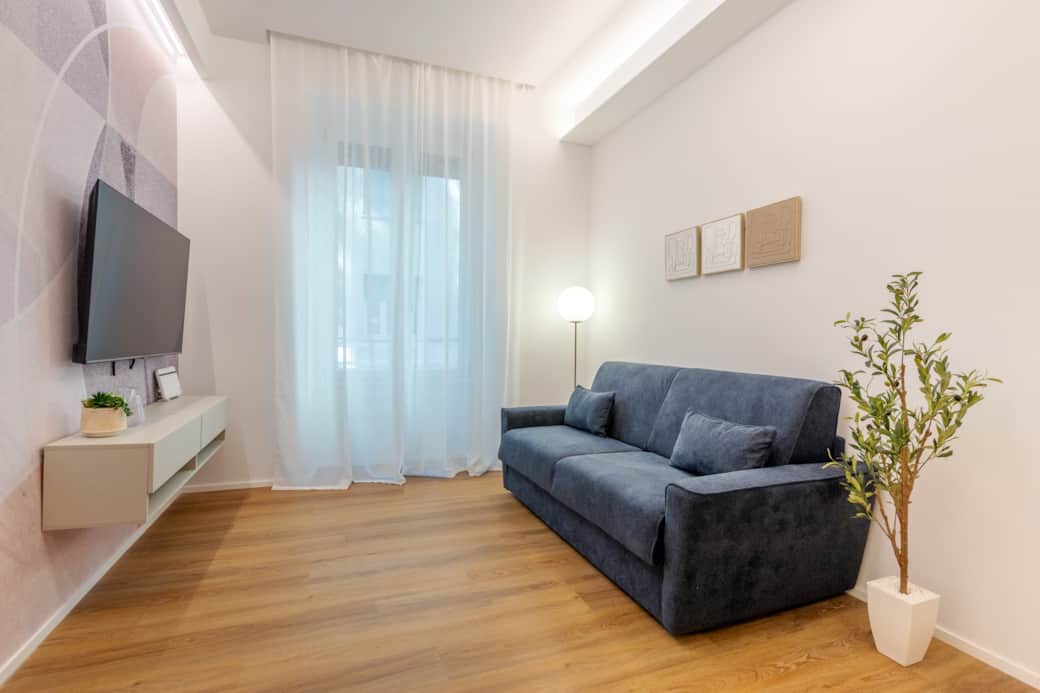 Living Room with Sofa bed and TV