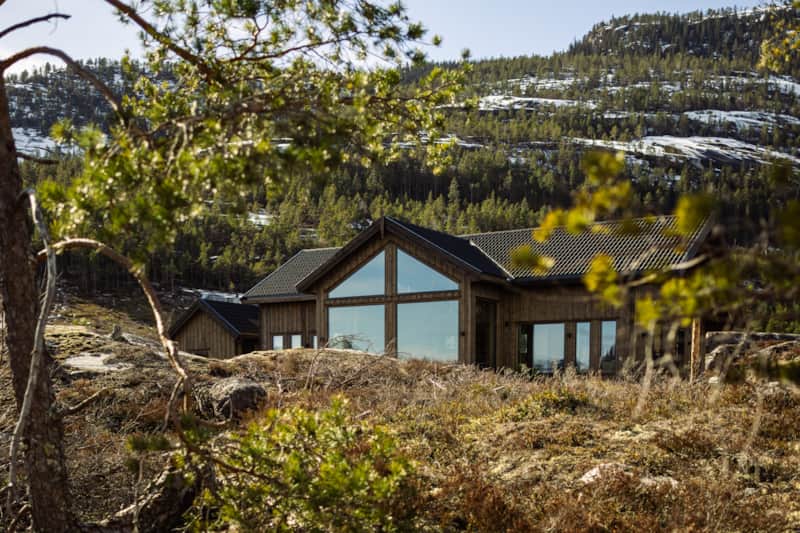 Villa Lakehouse Moss met sauna, jacuzzi & boot (optioneel)