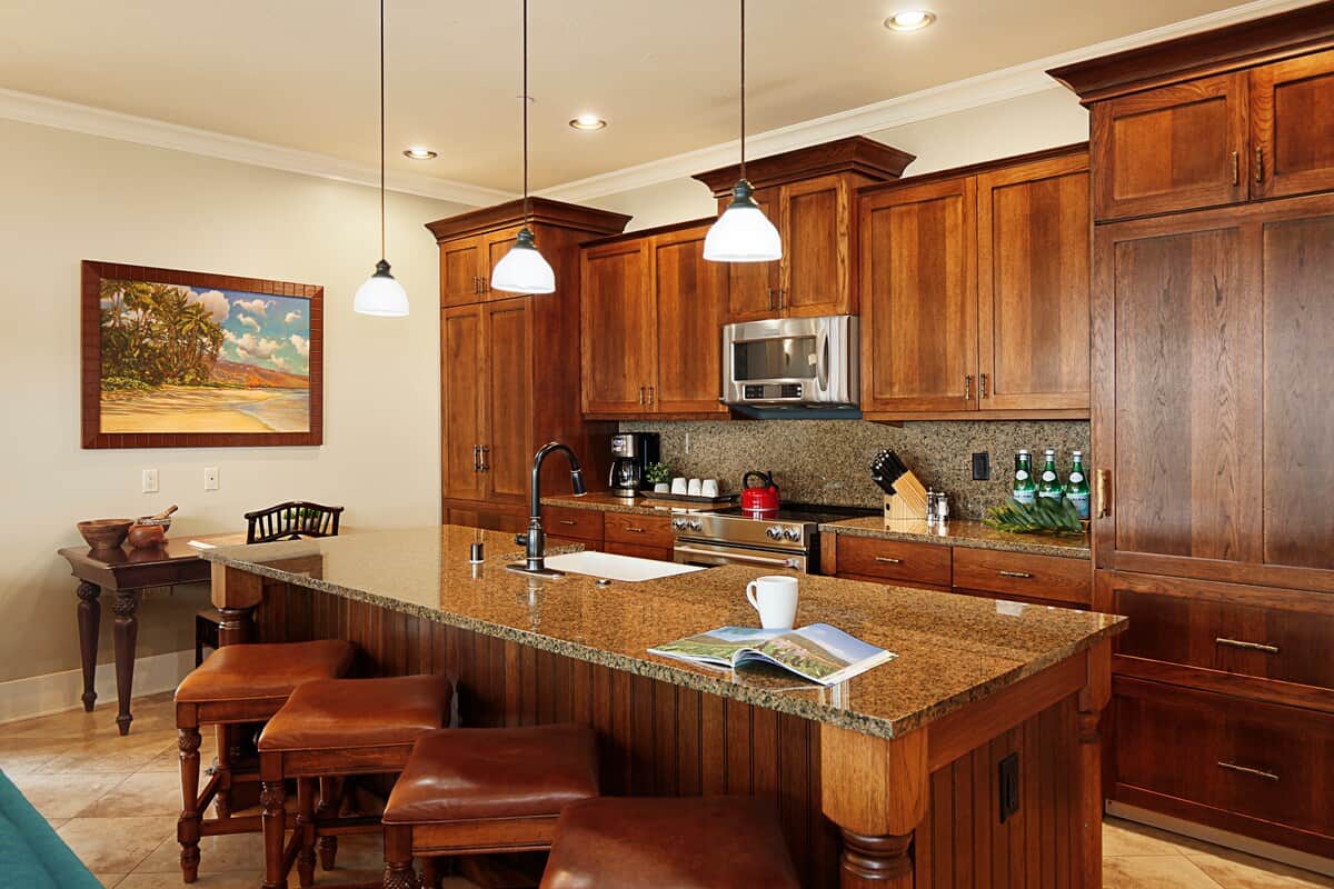 Fully stocked kitchen
