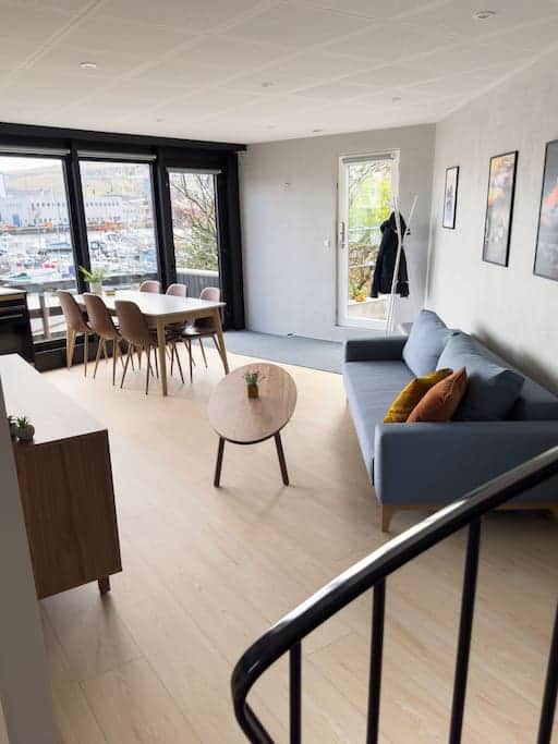 Relax in the spacious and bright living room