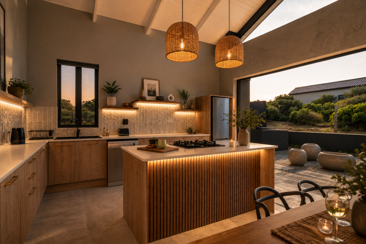 Kitchen and patio