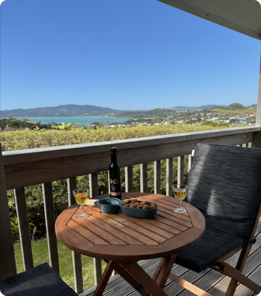 Deck off main living room and view