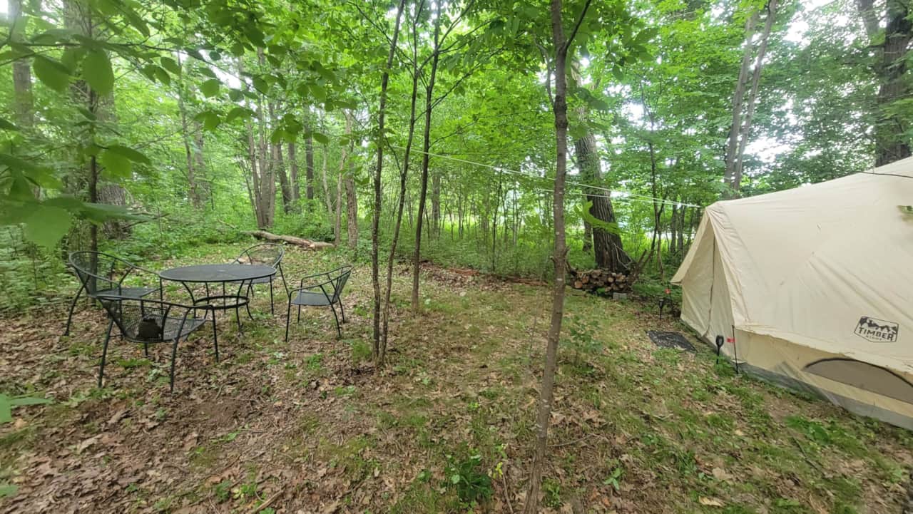Campsite facing South.