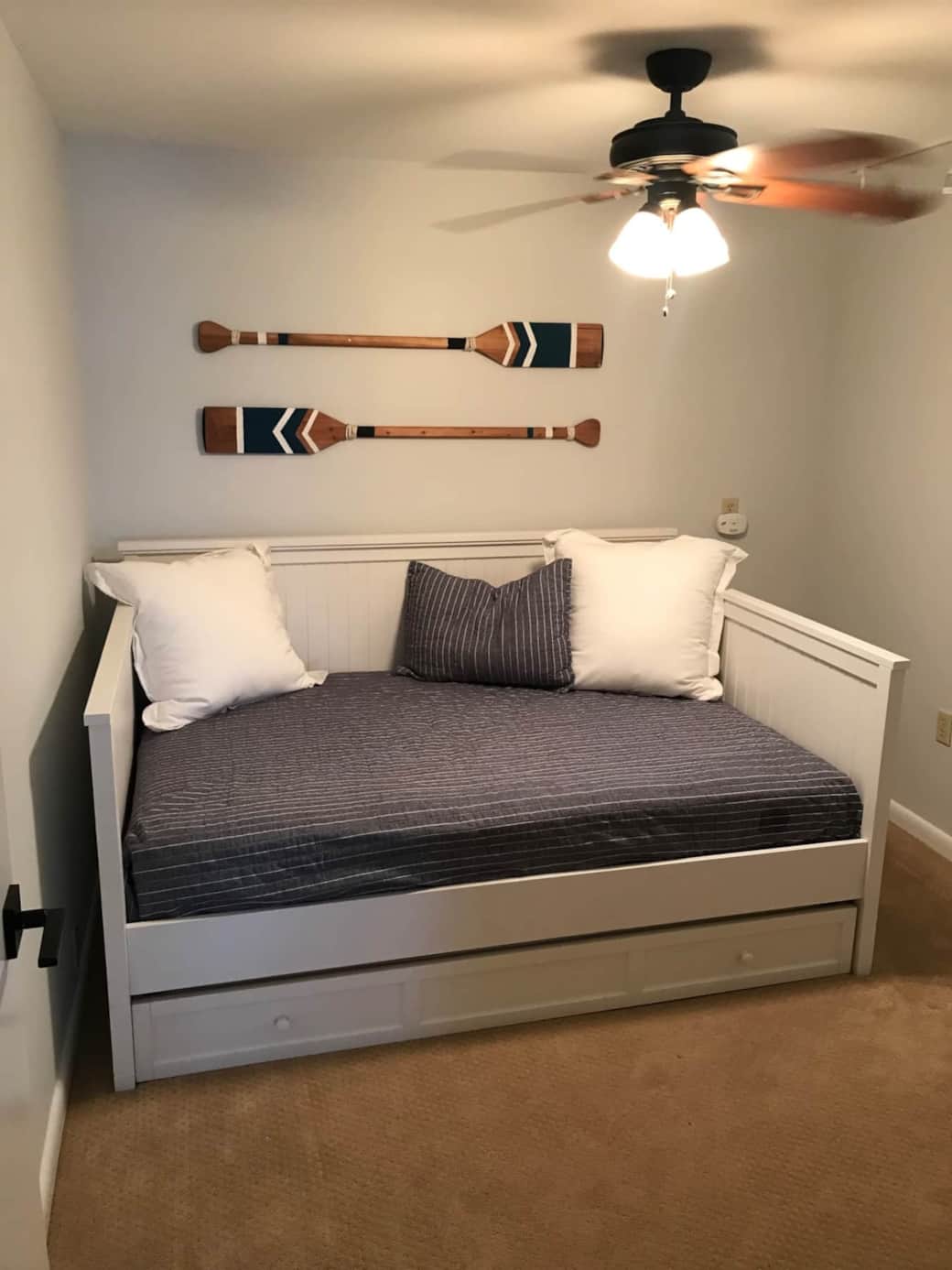 Full Bed + Trundle Bedroom