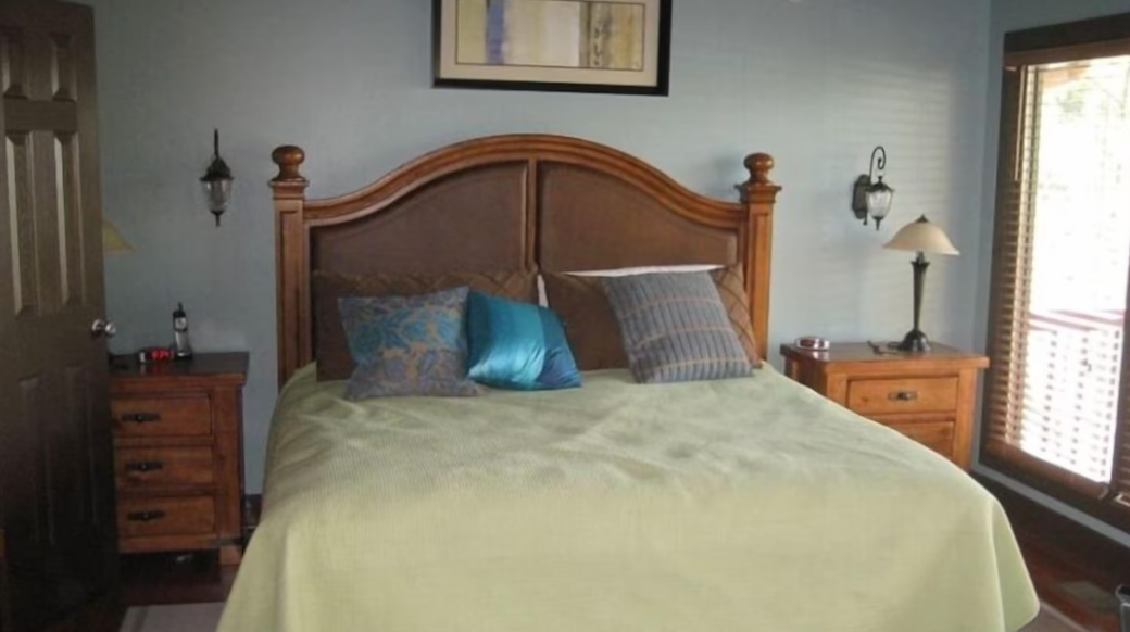 Master bedroom on main level - king bed