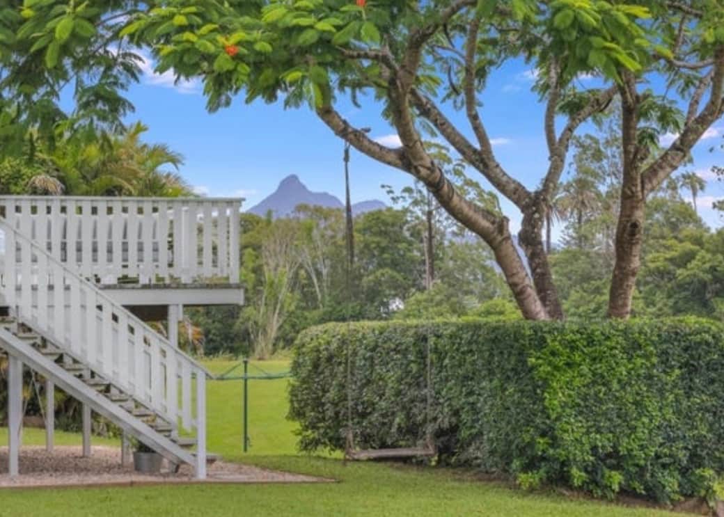 Peaceful back yard with Mt Warning views Peaceful back yard with Mt Warning views