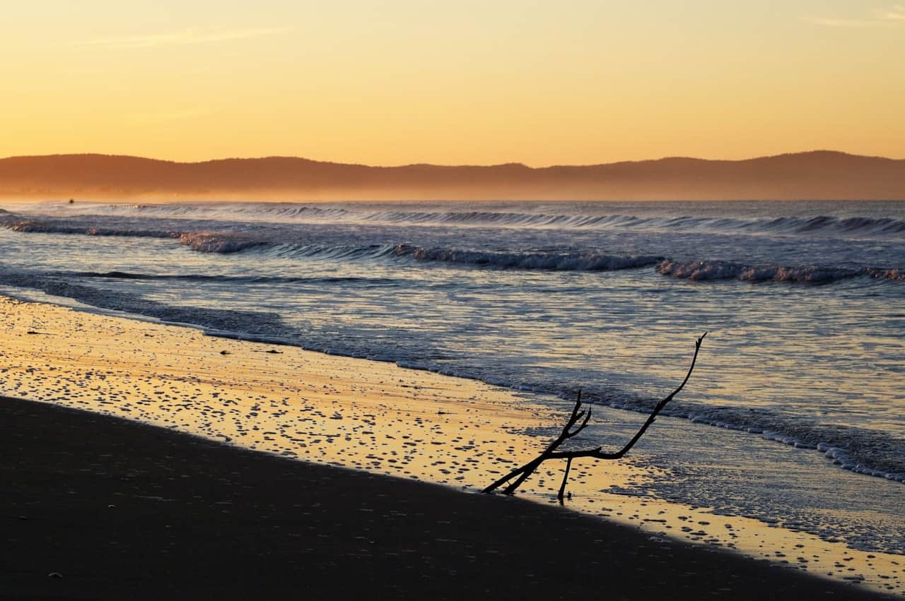 A stroll on the Beach at sunrise