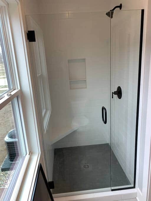 Shower in Primary en suite bathroom. Shower in Primary en suite bathroom.