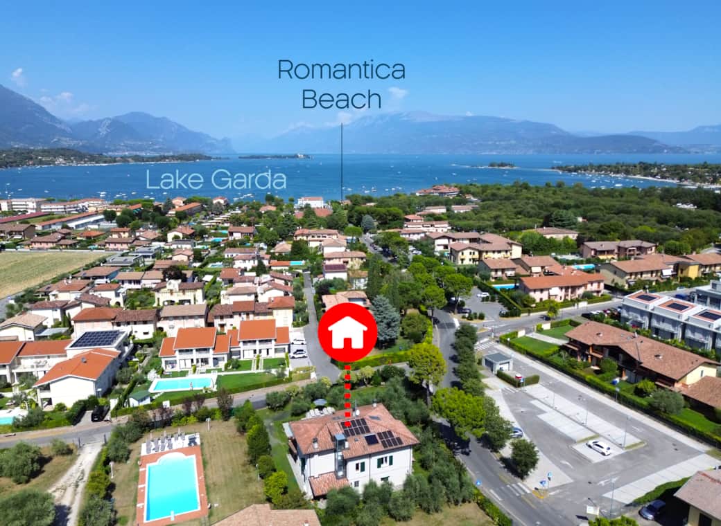 Villa Incanto a Pieve Vecchia con vista sul Lago di Garda e Spiaggia Romantica.