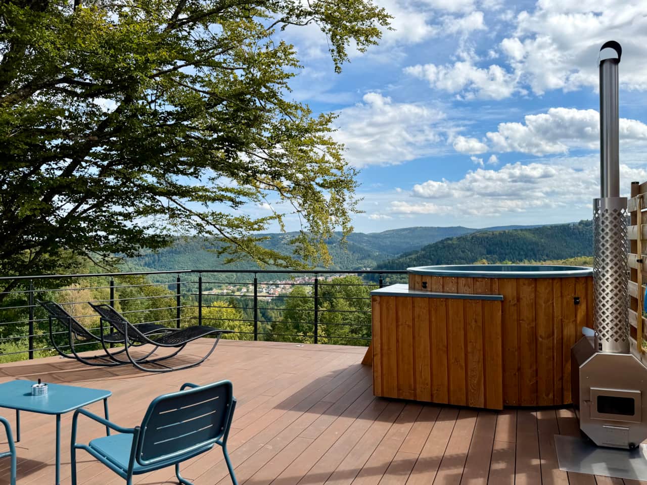 Terrasse et bain nordique 