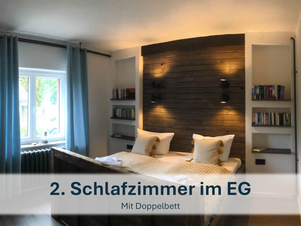 Schlafzimmer 2 im Erdgeschoss