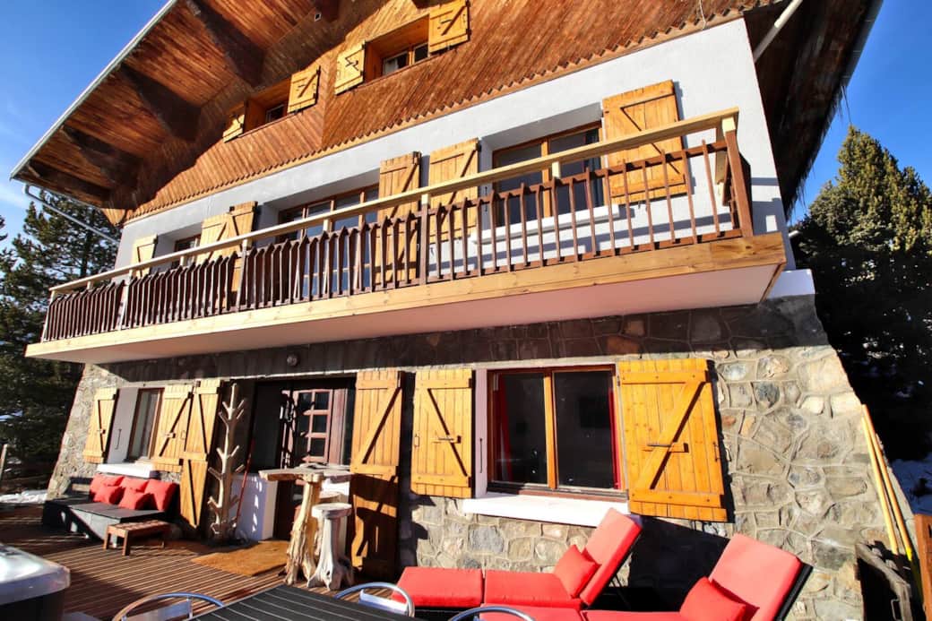 La façade principale du chalet la Soldanelle. La façade principale du chalet la Soldanelle.