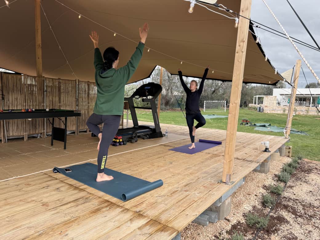 Yoga in the wellness zone