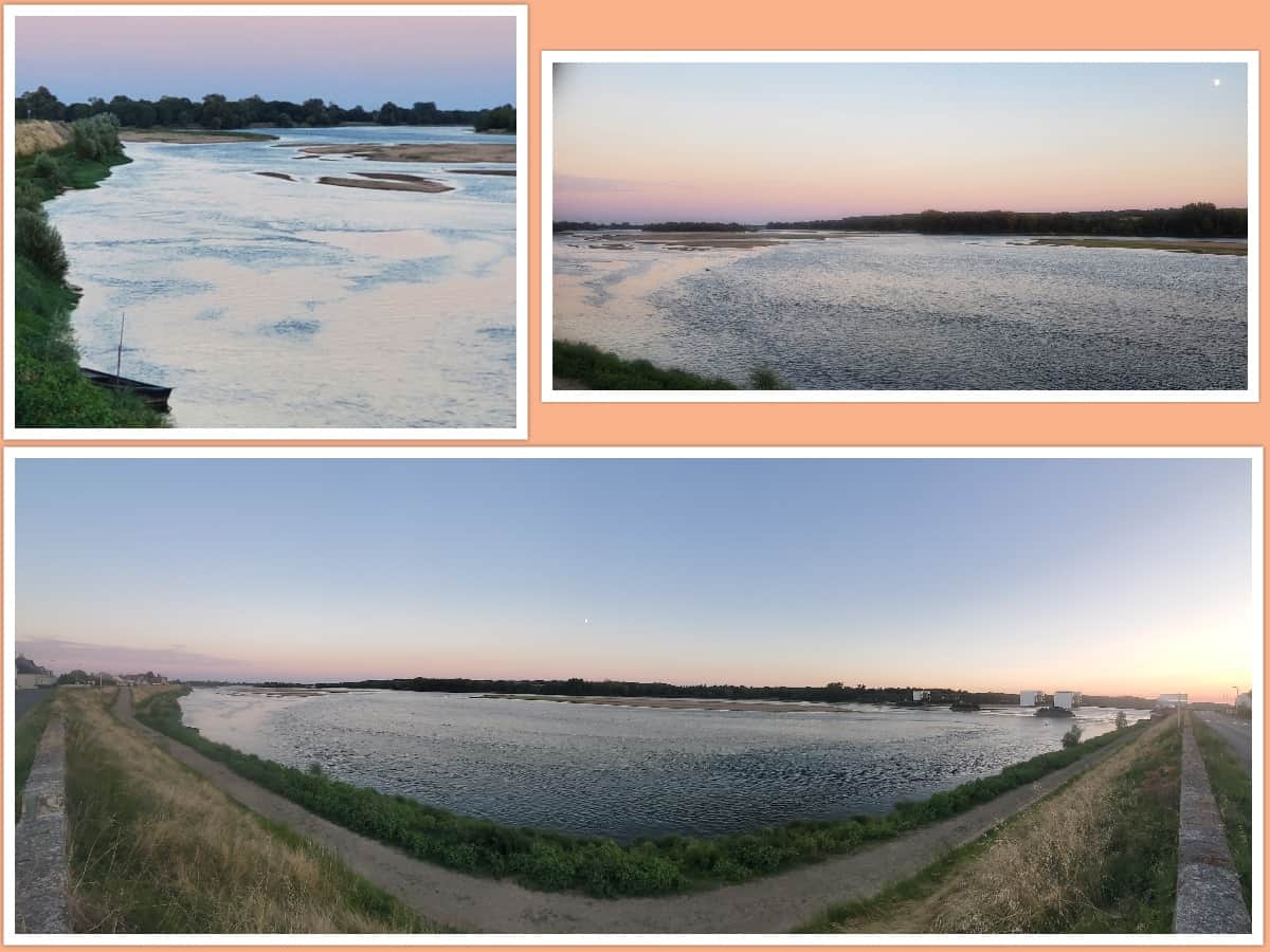 coucher de soleil sur la Loire