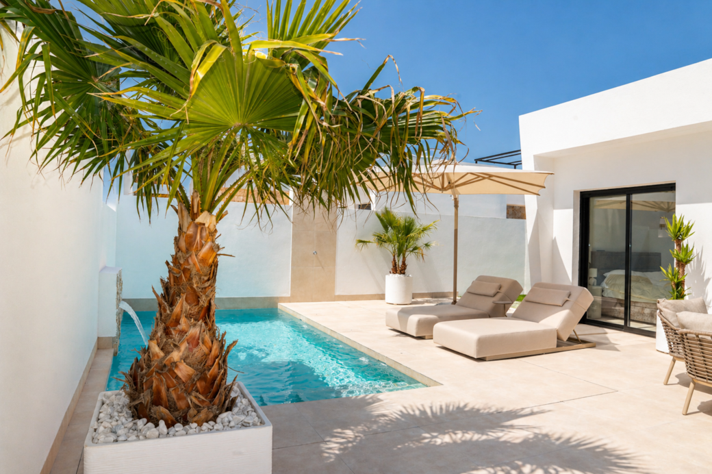 Beautiful garden terrace