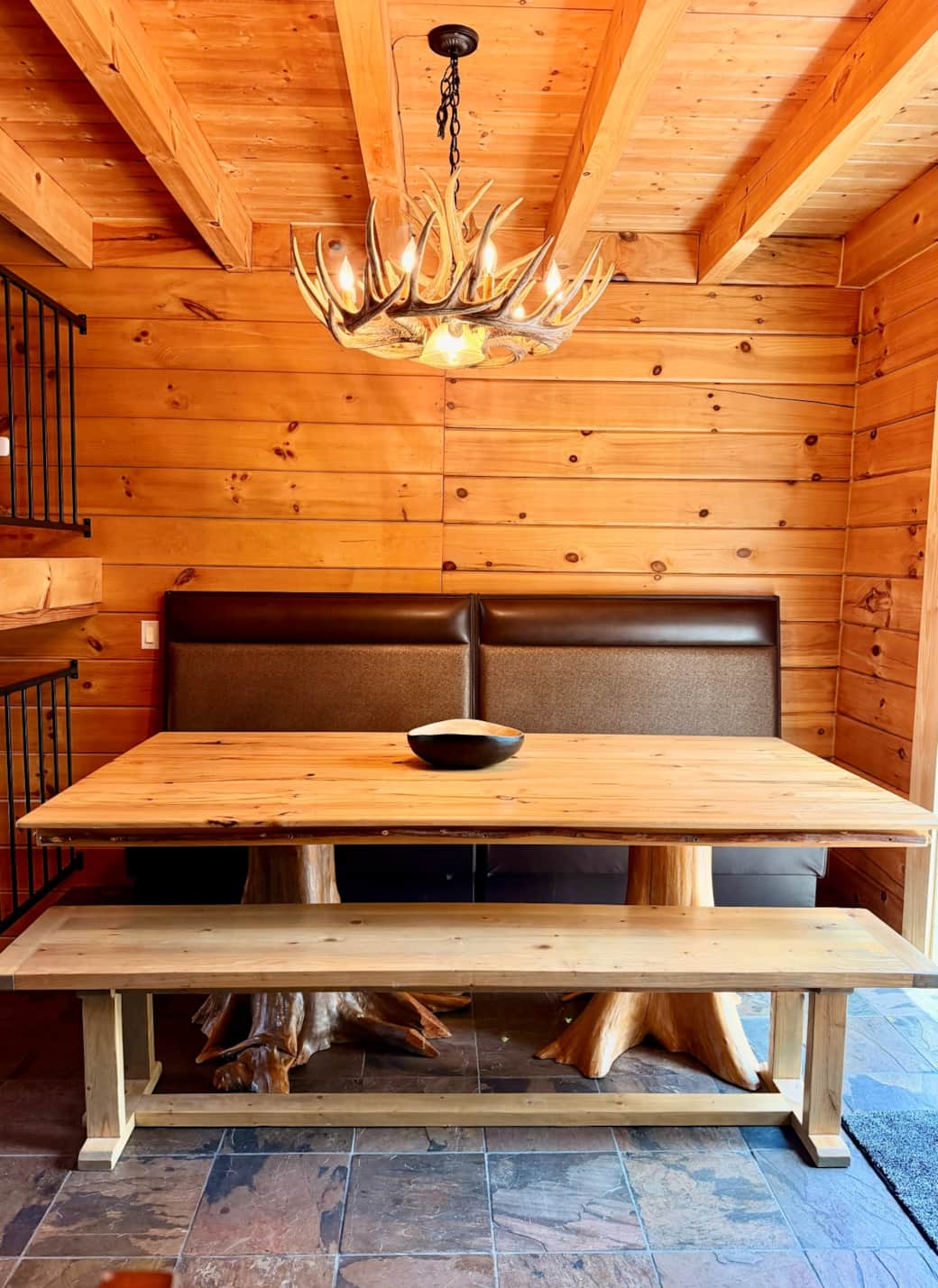 2nd dining game table Lodge cabin vacation rental Nashville Tennessee
