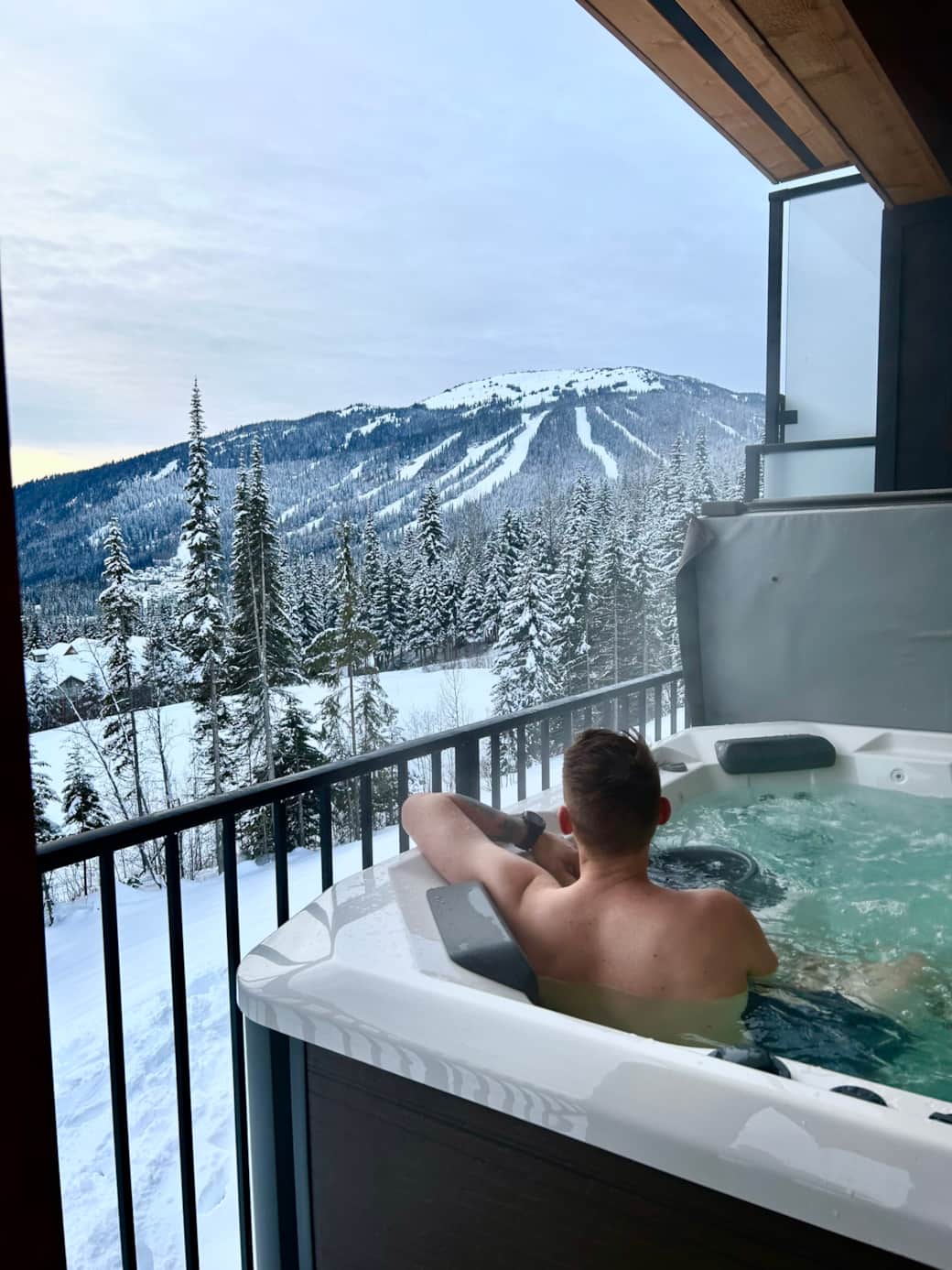 Stunning hot tub views