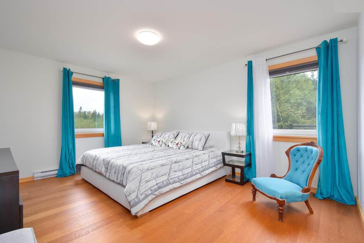 Master suite with walk-in closet, vanity, bidet, soaking tub and walk-in shower (on main floor)