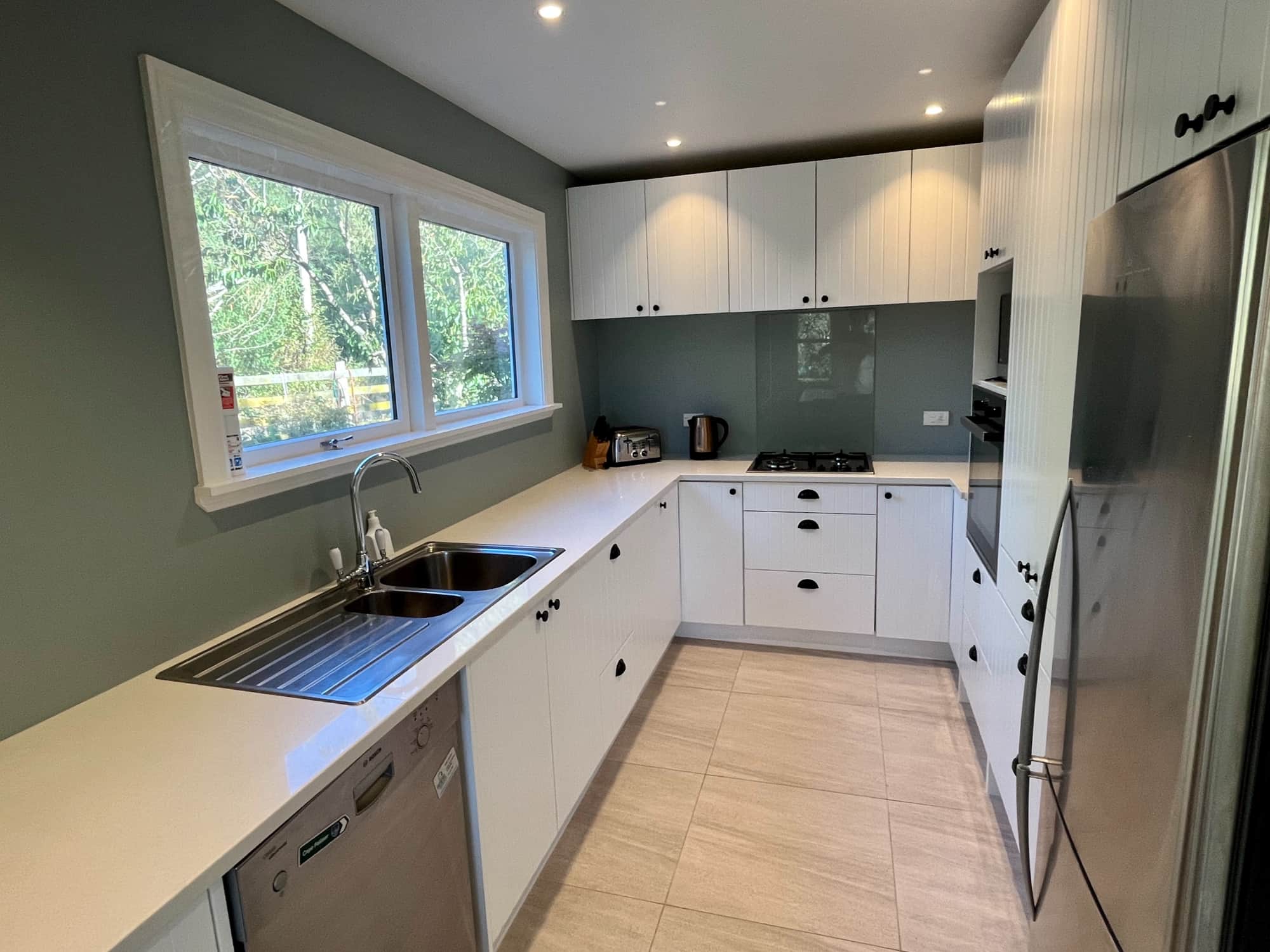 Cook for everyone in the galley style kitchen