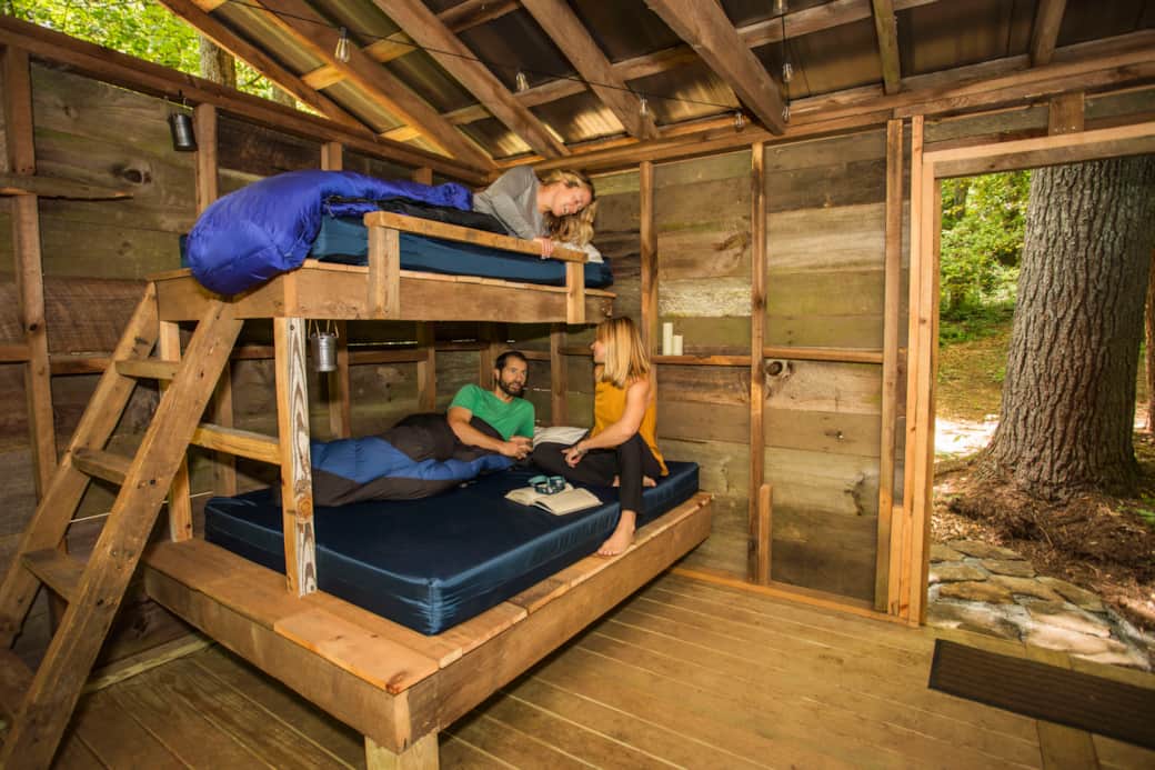 Two sets of bunk beds, just bring linens
