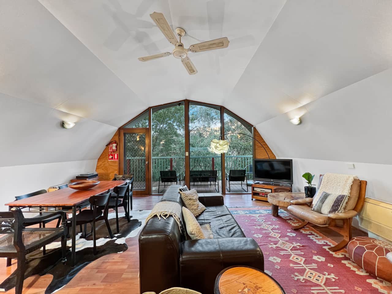 Delight in our large open-plan living area, where comfort and style unite for a memorable stay.