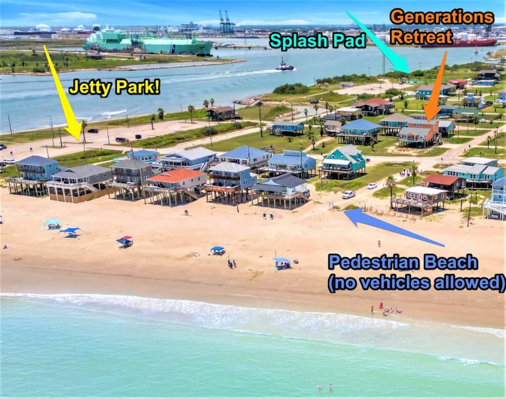 Walk to so many fun things!  Fill your days with Beach, Free splash pad, and Jetty Park, all without having to drive anywhere :)  Just park and relax!