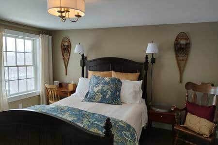 Enjoy mountain views from your bedroom