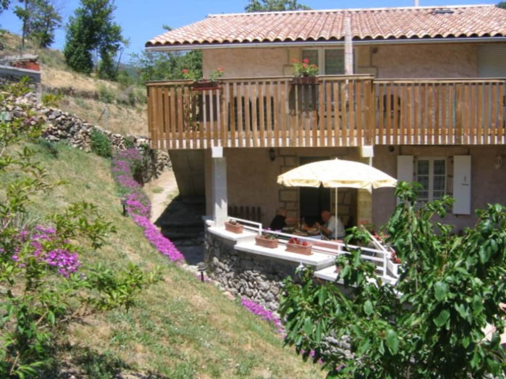 vue extérieur gîte