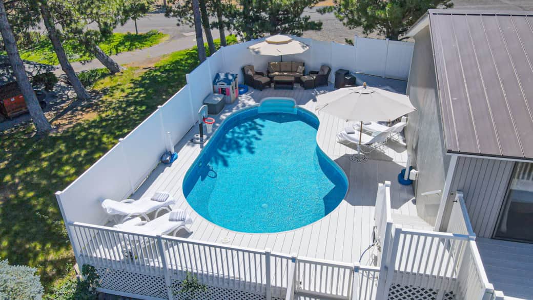 ADD ON - Pool / side deck at Vantage WA vacation rental ADD ON - Pool / side deck at Vantage WA vacation rental