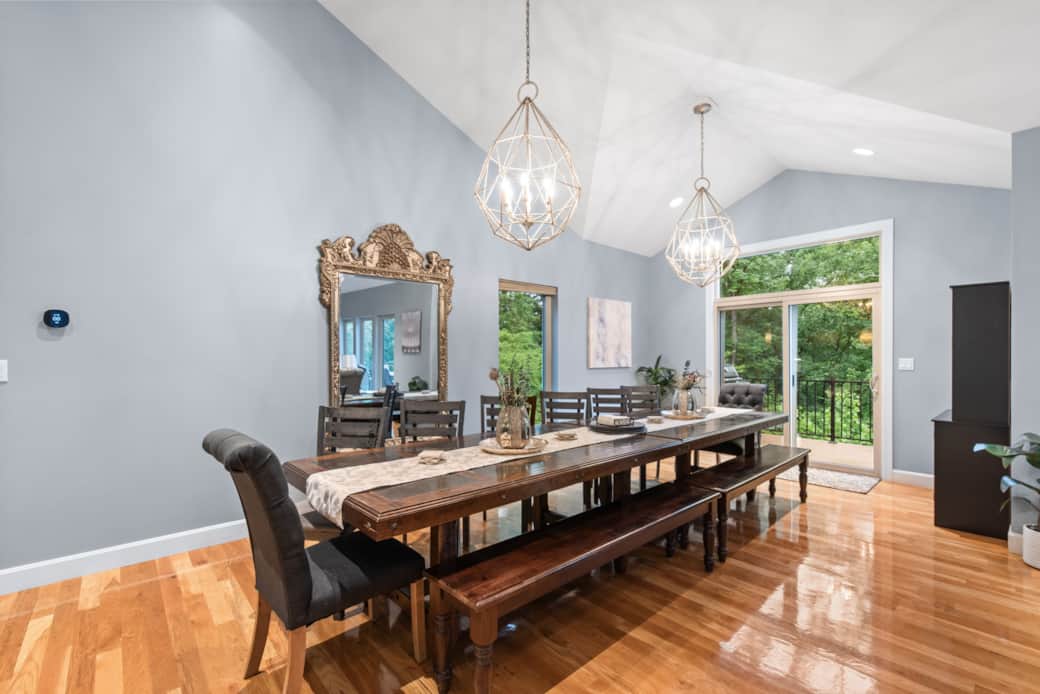 Host memorable meals at the large dining table for your whole crew.