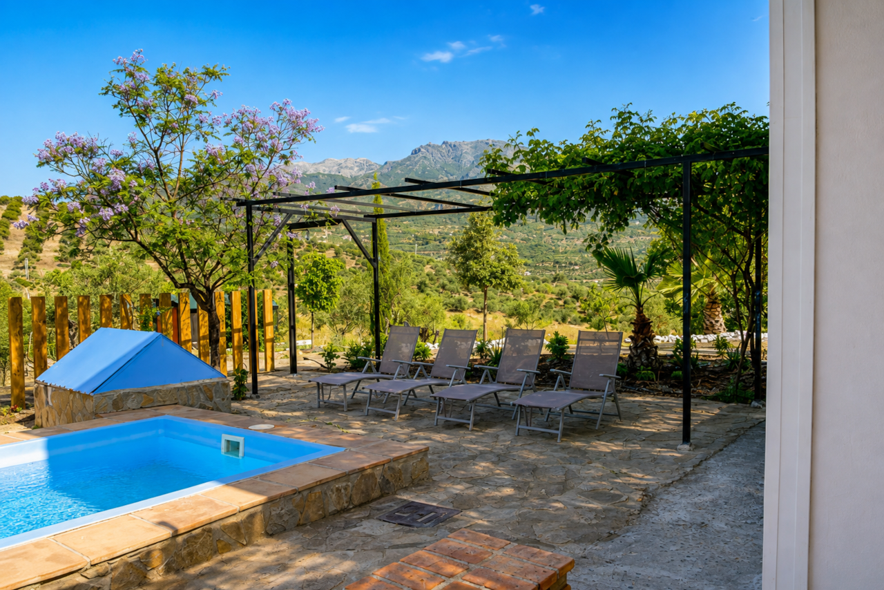 Relájate mientras disfrutas de la piscina