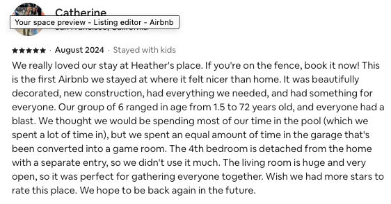 Over 40 Five Star Reviews! Guest Favorite-We are in the Top 5% on Airbnb!