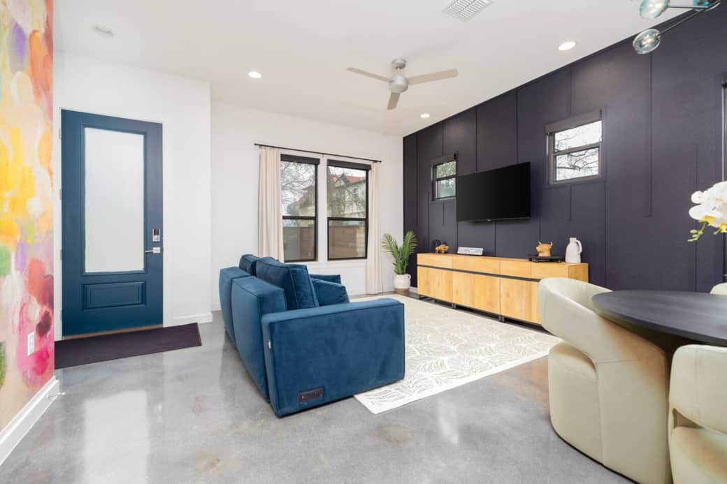 Living Room, Queen Size Sofa bed by Coddle. 