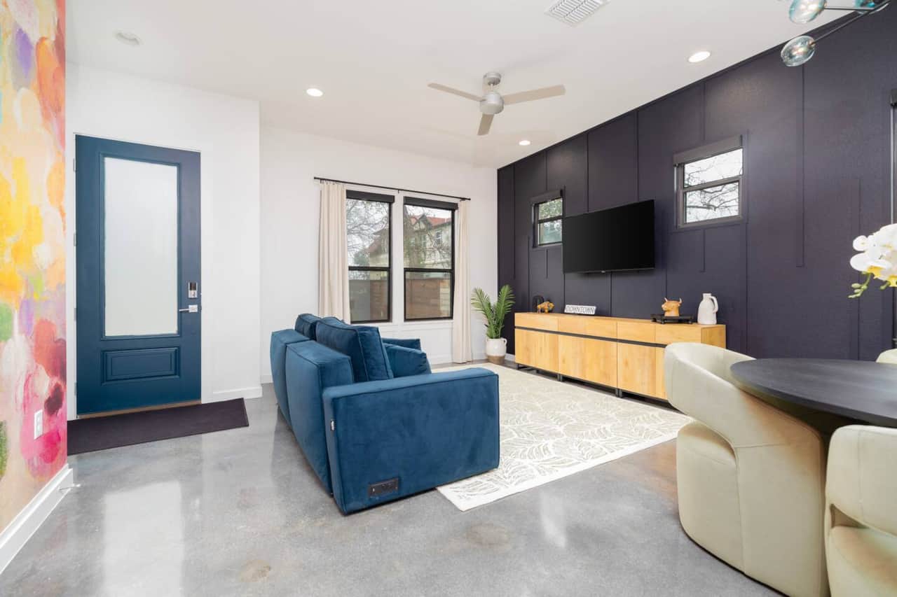 Living Room, Queen Size Sofa bed by Coddle. 
