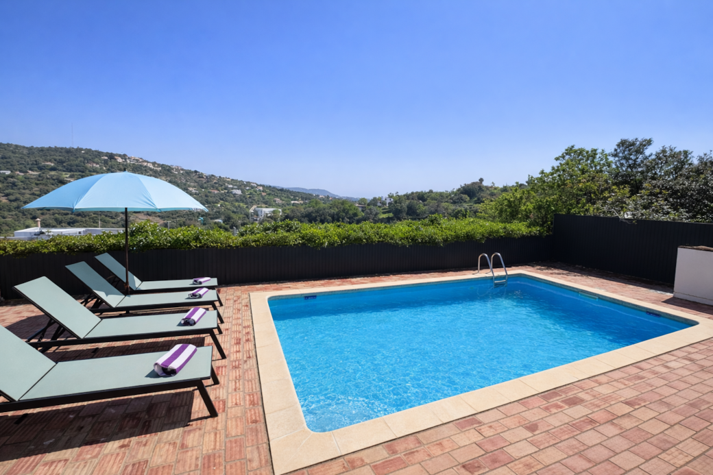 Sunny poolside Sunny poolside